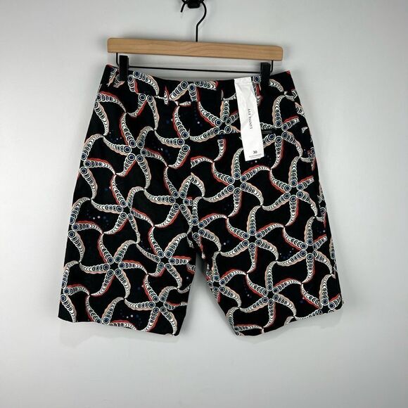 NWT Mens Scotch & Soda Starfish Print Floaty Linen Blend Shorts W30 - Picture 8 of 12